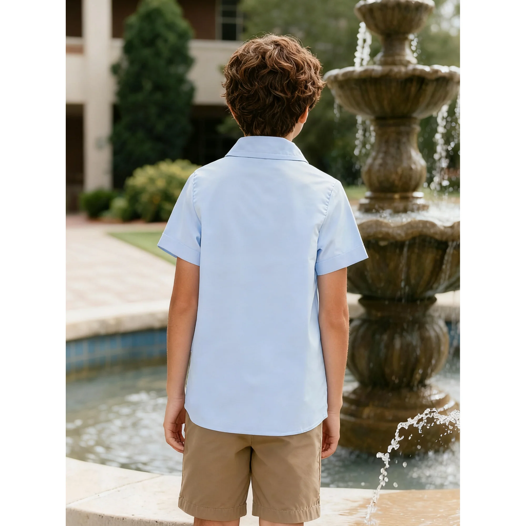 Lanbubble Boys Button Down Shirts 3D Graphic Hawaiian Aloha Short Sleeve Shirt Tops