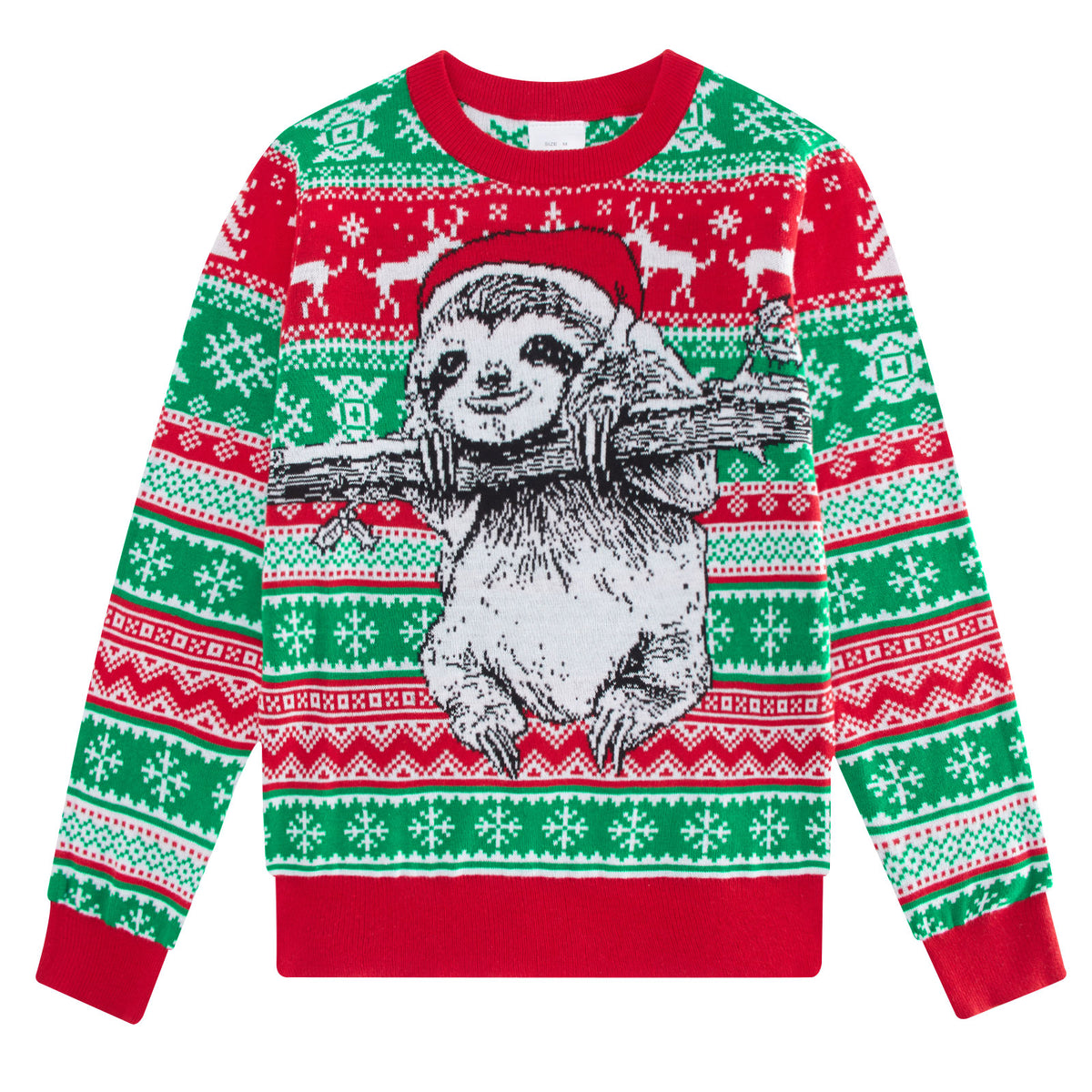 Lanbubble Unisex Kids Ugly Christmas Knit Sweater Crewneck Pullover for Boys and Girls Ages 7-14
