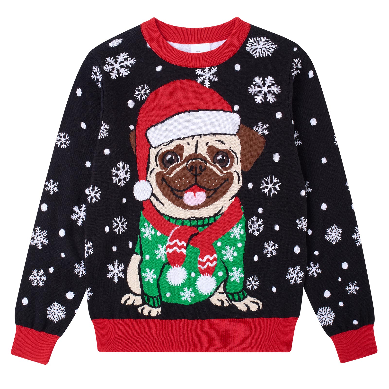Lanbubble Kids Christmas Sweater Boys Girls Ugly Knit Pullover for Xmas Holiday 3-12 Years