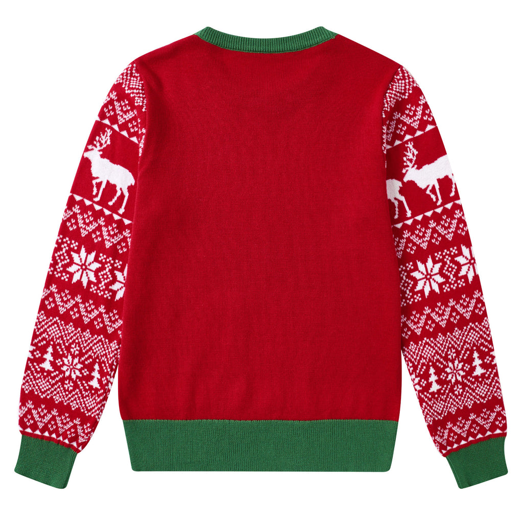 Lanbubble Kids Christmas Sweater Boys Girls Ugly Knit Pullover for Xmas Holiday 3-12 Years
