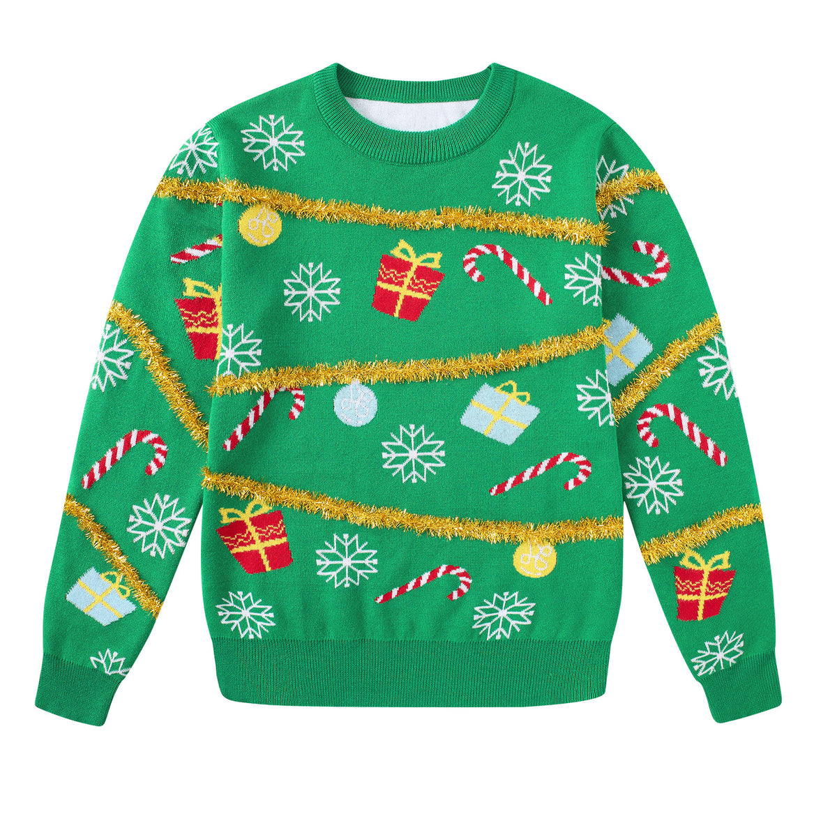 Lanbubble Boys Girls Ugly Christmas Sweater Holiday Party Pullover Xmas Sweatshirt for Kids Size 7-14