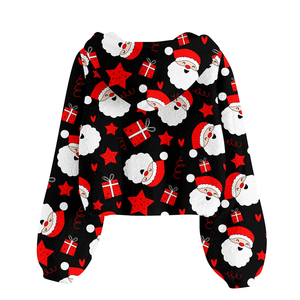 Lanbubble Girls Christmas Hoodie Sweatshirt Warm Pullover Top with Button, Sizes 6-13 Years