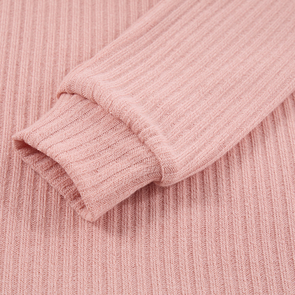 Lanbubble Toddler Girls Long Sleeve Turtleneck Dress Ribbed Knit A Line Fall Winter Clothes 2-7 Years