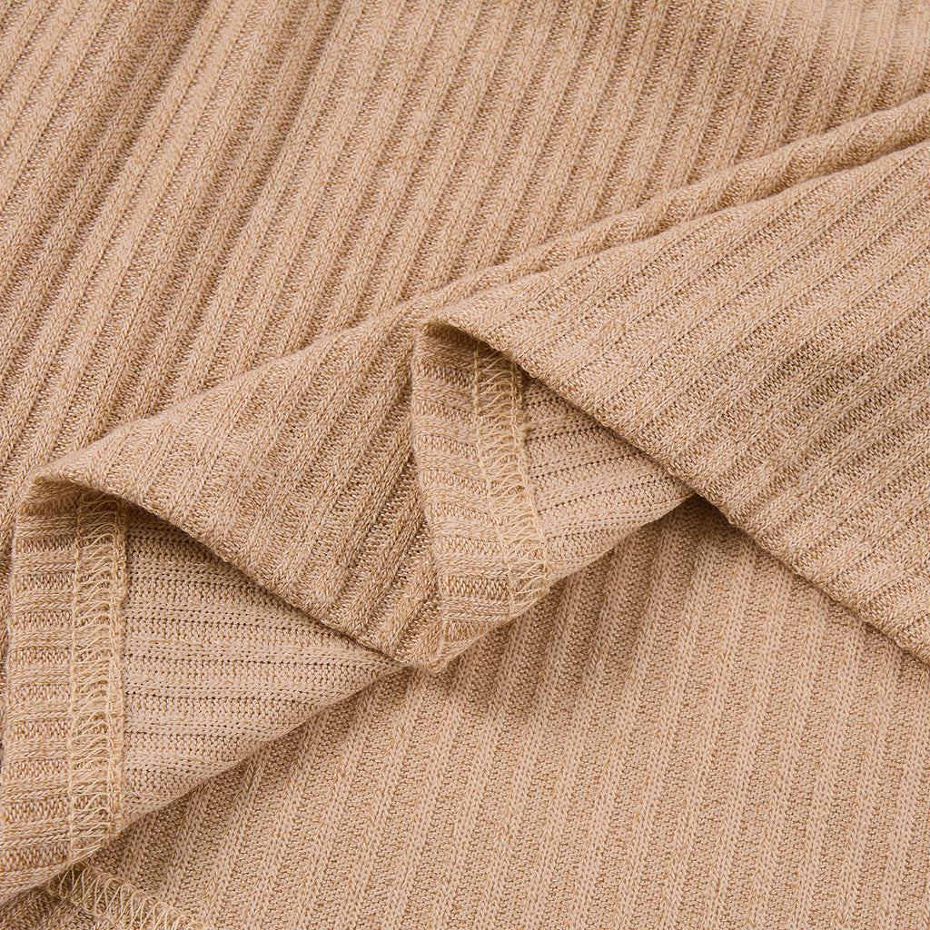 Lanbubble Toddler Girls Long Sleeve Turtleneck Dress Ribbed Knit A Line Fall Winter Clothes 2-7 Years