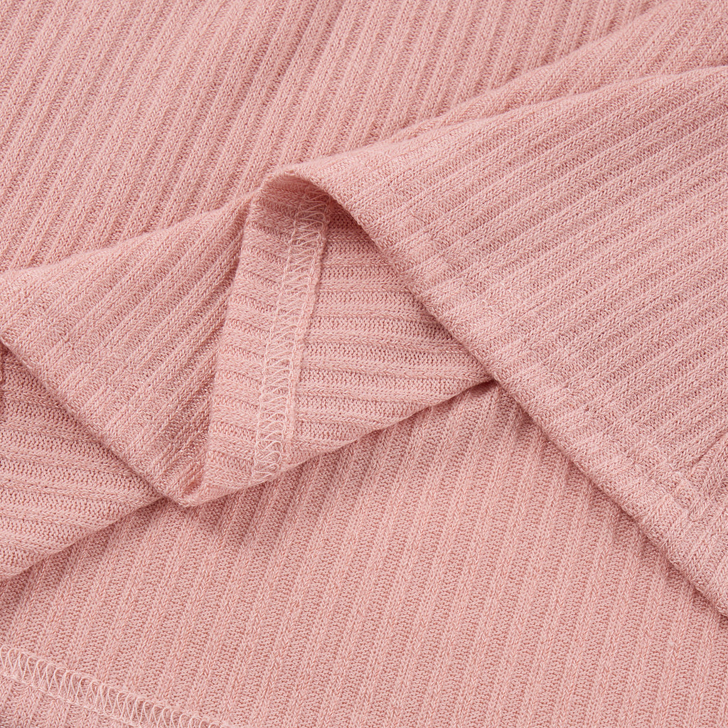 Lanbubble Toddler Girls Long Sleeve Turtleneck Dress Ribbed Knit A Line Fall Winter Clothes 2-7 Years