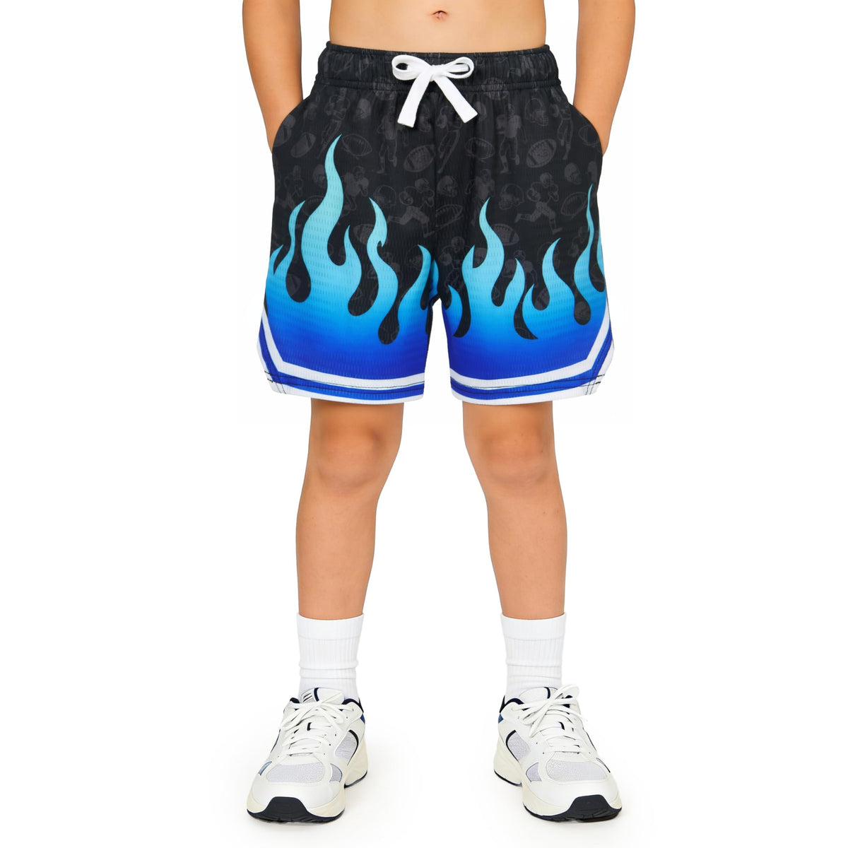 Lanbubble Boys' Athletic Shorts Quick Dry Stretch Elastic Waist Bottoms Big Boy Mesh Breathable Active Running Workout Shorts for Youth (7-12 Years)