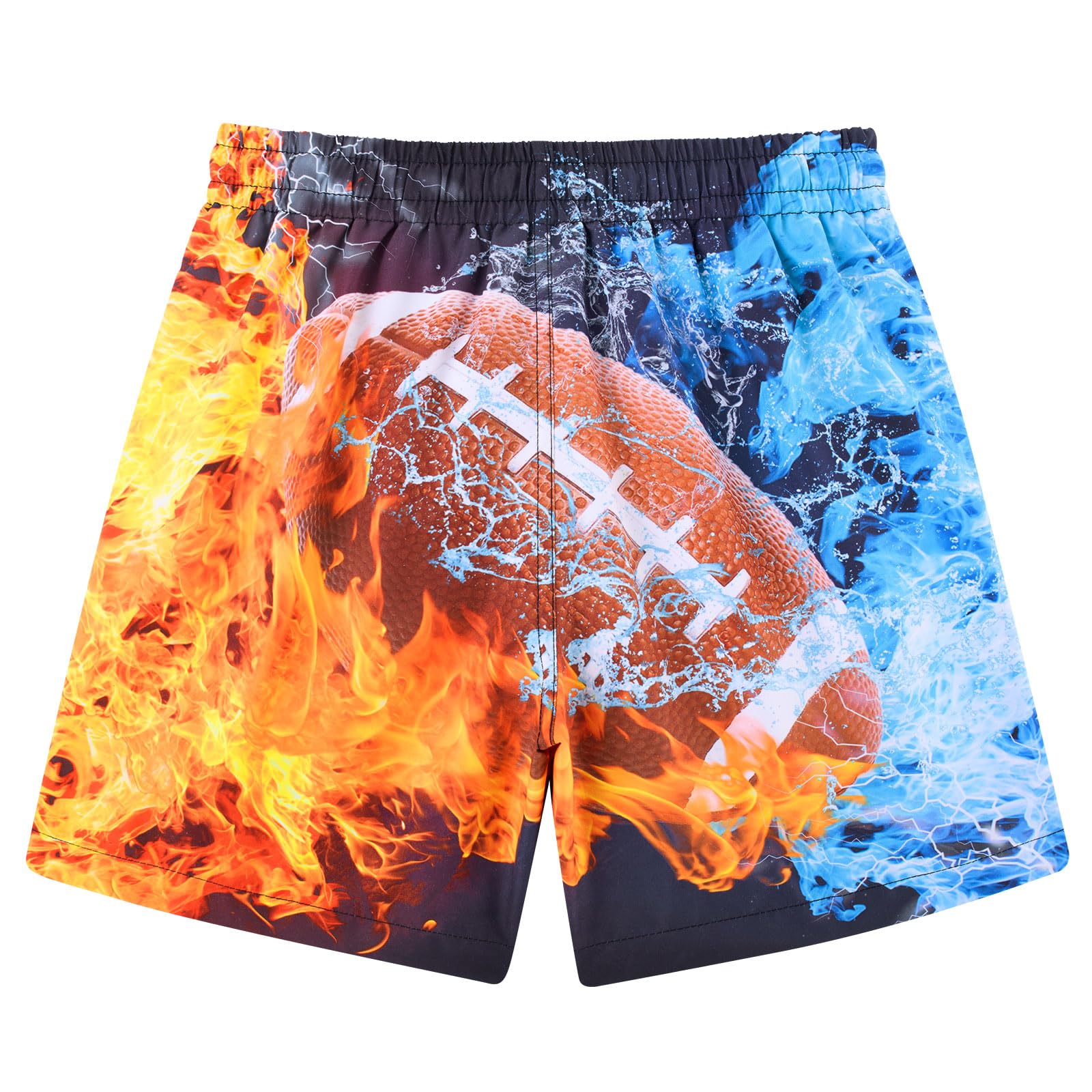 Lanbubble Boys Swim Trunks with Compression Liner Swimming Shorts Quick Dry Bathing Suit Swimwear 7-16Y