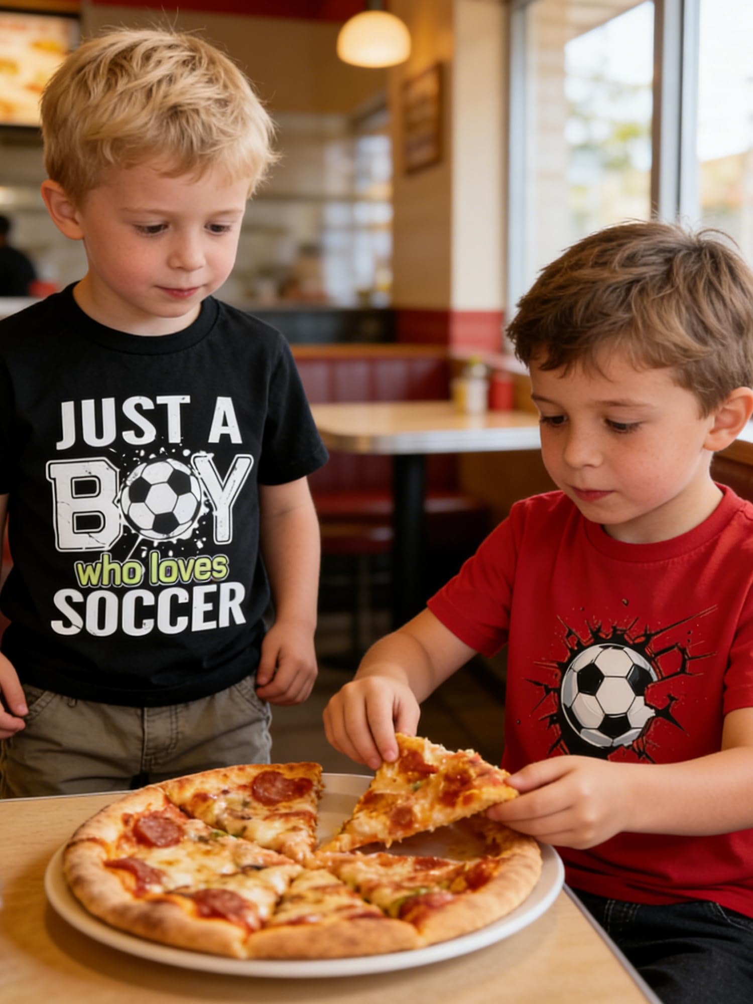 Lanbubble Toddler Boys T-Shirts, 2-Pack Dinosaur Graphic Short Sleeve Cotton Tees, Sizes 2T-6T
