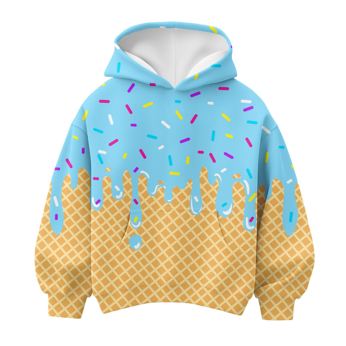 Lanbubble Boys' 3D Graphic Pullover Hoodie Long Sleeve Hooded Sweatshirt with Kangaroo Pocket Sizes 7-14Y