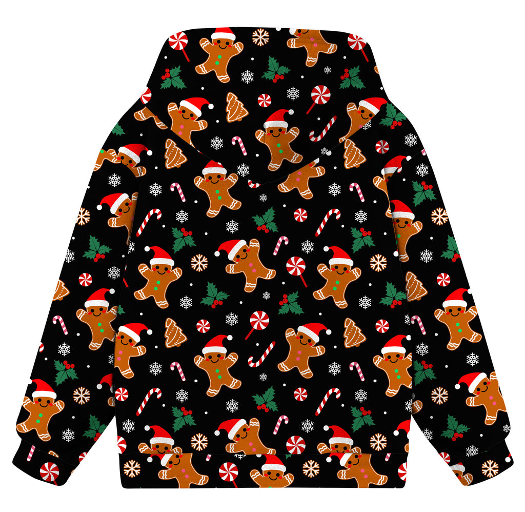 Lanbubble Boys Fleece Lined Christmas Hoodie, Graphic Pullover Sweatshirt with Kangaroo Pocket for Kids 8-14 Y