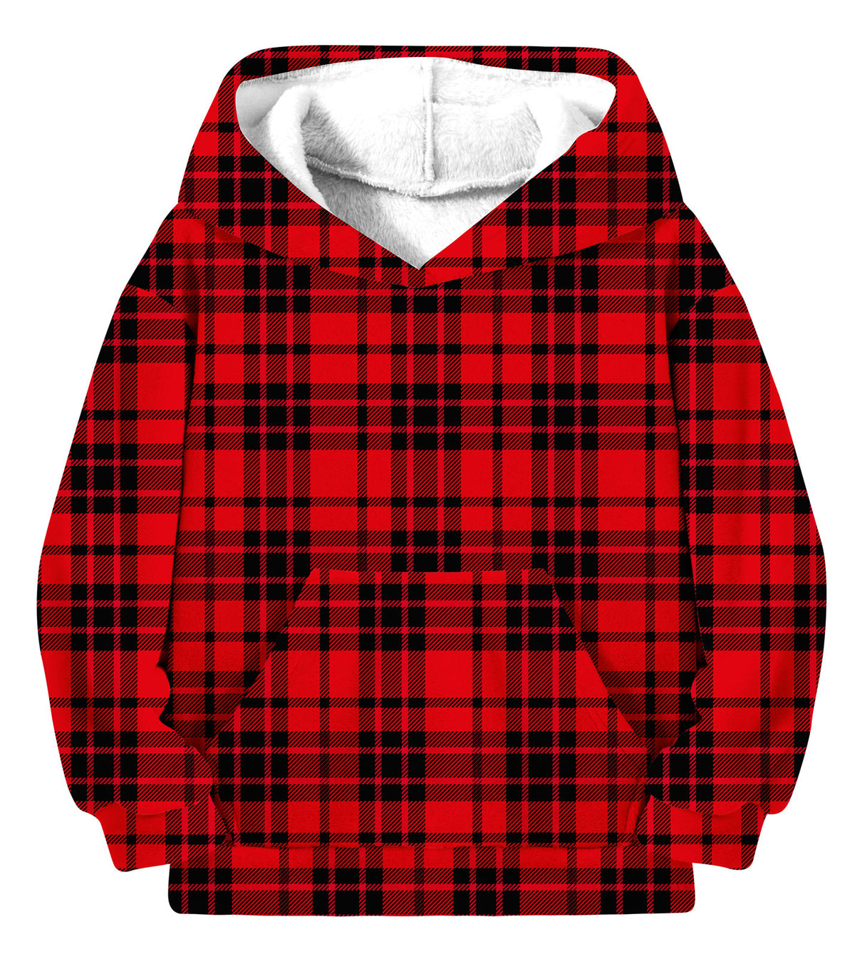 Lanbubble Boys Fleece Lined Christmas Hoodie, Graphic Pullover Sweatshirt with Kangaroo Pocket for Kids 8-14 Y