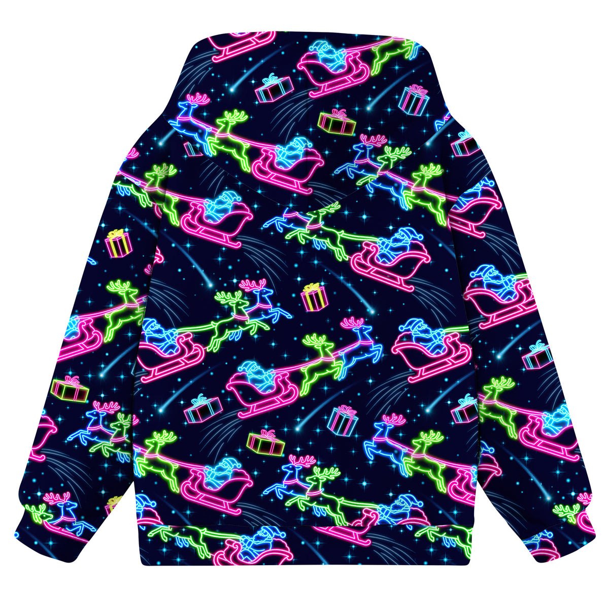 Lanbubble Boys Fleece Lined Christmas Hoodie, Graphic Pullover Sweatshirt with Kangaroo Pocket for Kids 8-14 Y