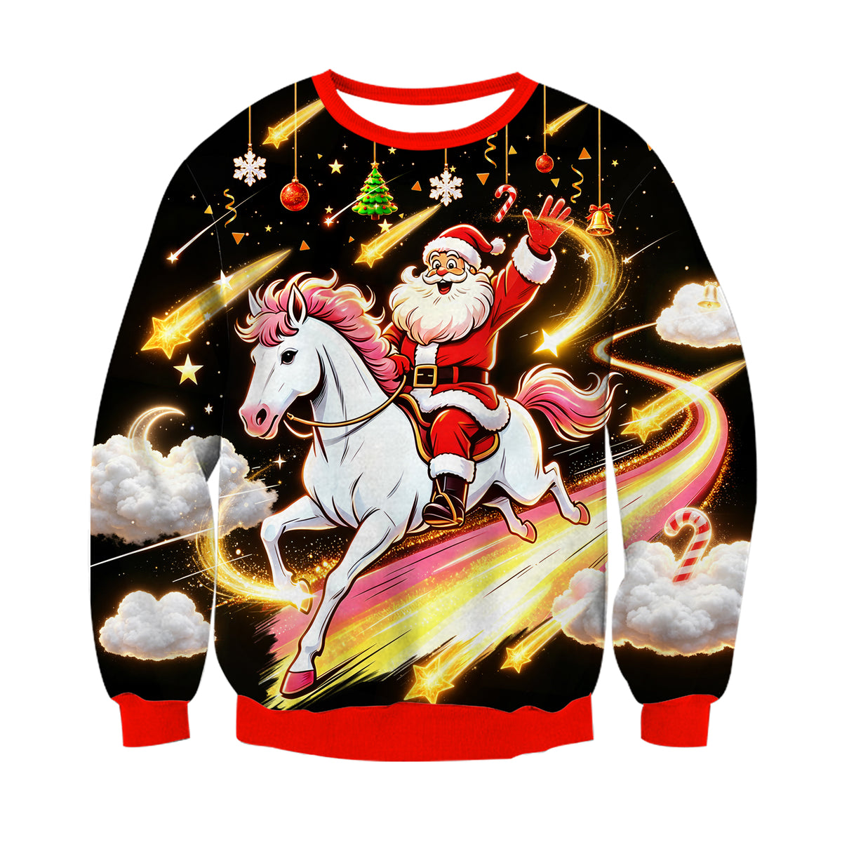 Lanbubble Boys Christmas Sweatshirt Lightweight Graphic Pullover for 8-14 Y