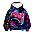 Lanbubble Boys' 3D Graphic Pullover Hoodie Long Sleeve Hooded Sweatshirt with Kangaroo Pocket Sizes 7-14Y