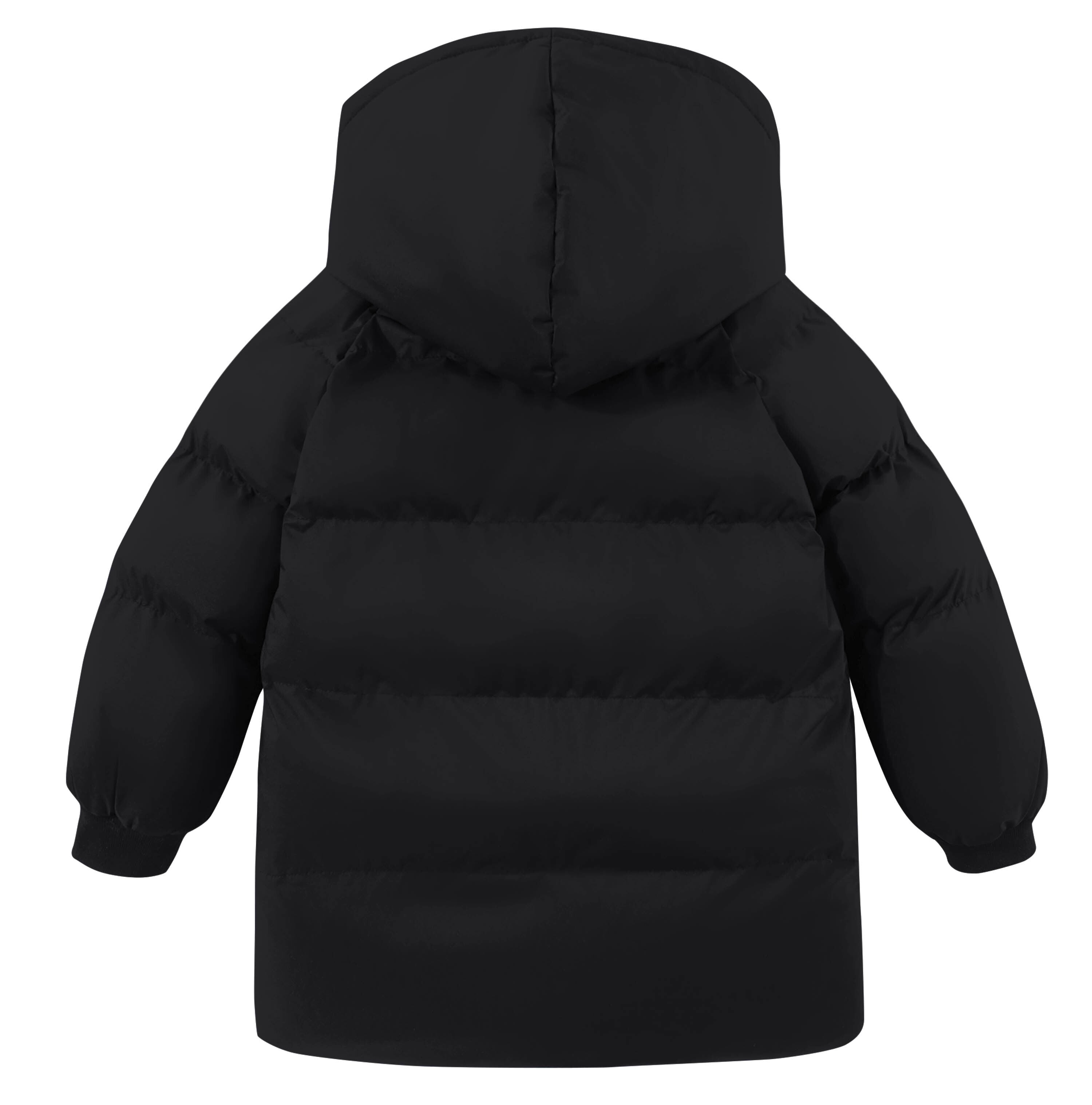 Lanbubble Toddler Boys Winter Hooded Puffer Coat Warm Padded Outwear Zipper Jacket for 2-6T Kids
