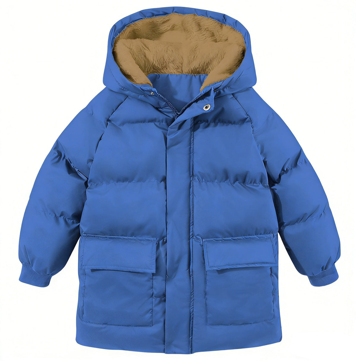 Lanbubble Toddler Boys Winter Hooded Puffer Coat Warm Padded Outwear Zipper Jacket for 2-6T Kids