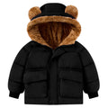 Lanbubble Toddler Baby Boys' Fleece Lined Puffer Coat Outerwear With Hood Jacket Winter Clothes 12M-5T
