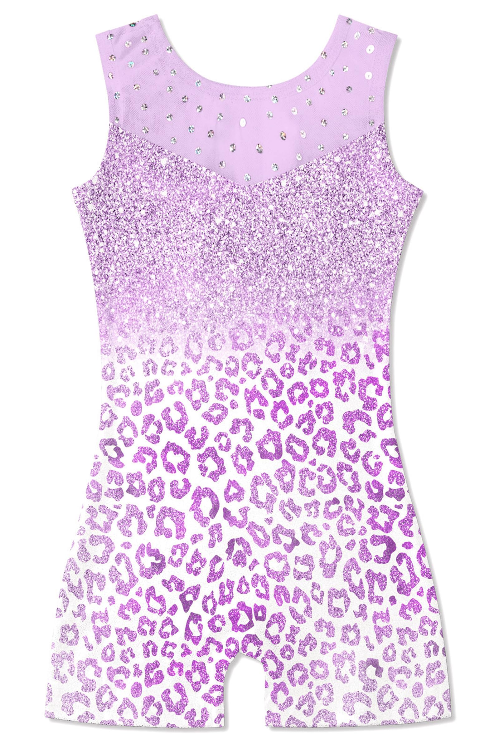 Gymnastics Leotards for Girls Toddler Unitard Biketard Clothes Cute Kid Dance Outfit 3-7T
