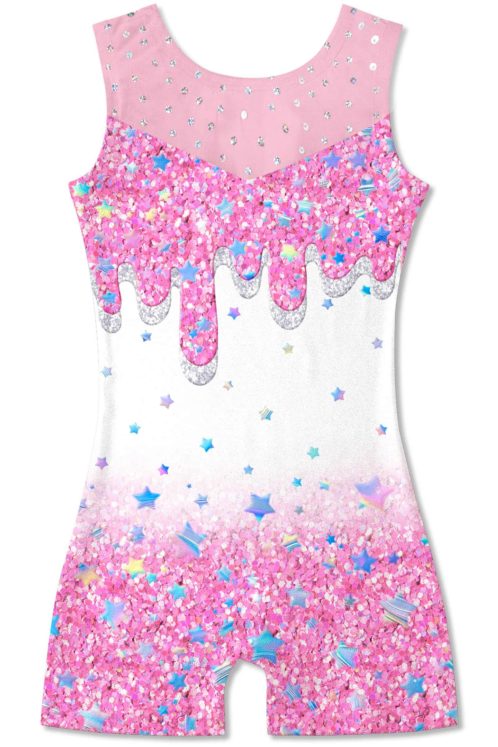 Gymnastics Leotards for Girls Toddler Unitard Biketard Clothes Cute Kid Dance Outfit 3-7T