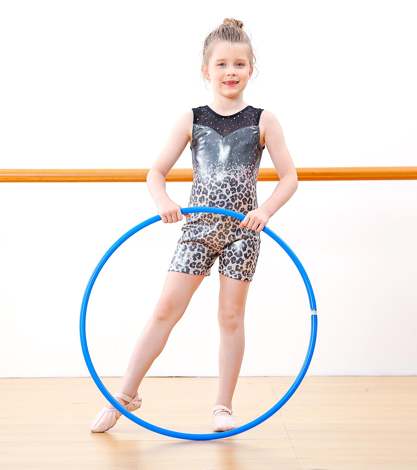 Gymnastics Leotards for Girls Toddler Unitard Biketard Clothes Cute Kid Dance Outfit 3-7T