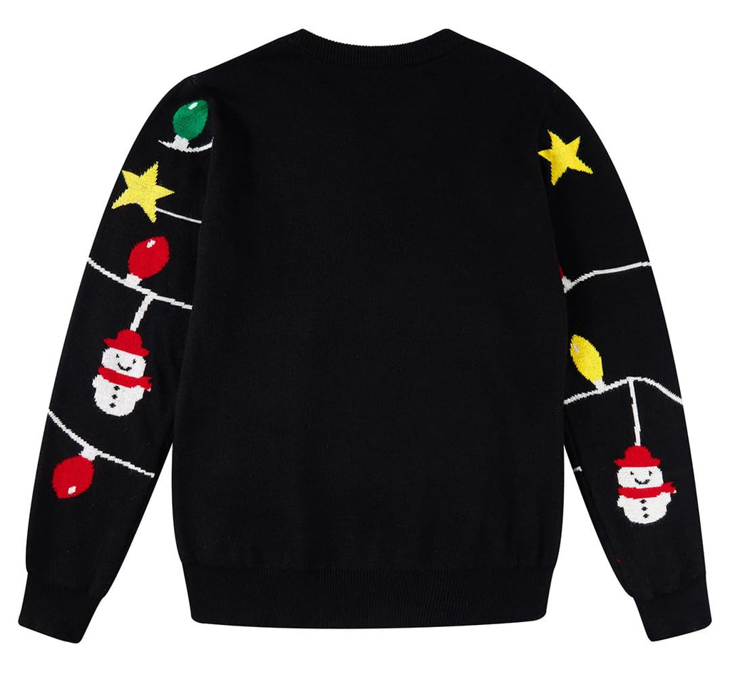 Lanbubble Boys Girls Ugly Christmas Sweater Holiday Party Pullover Xmas Sweatshirt for Kids Size 7-14