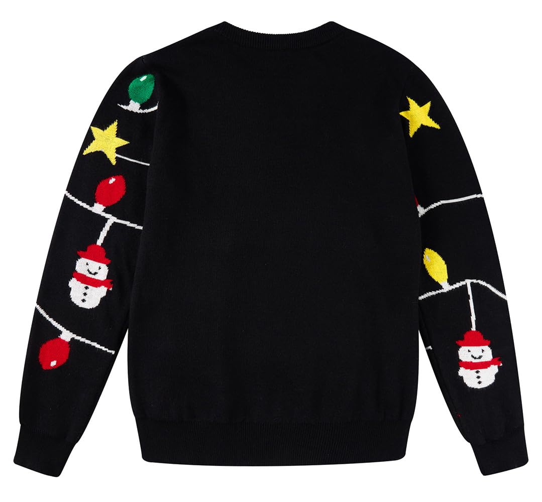 Lanbubble Boys Girls Ugly Christmas Sweater Holiday Party Pullover Xmas Sweatshirt for Kids Size 7-14