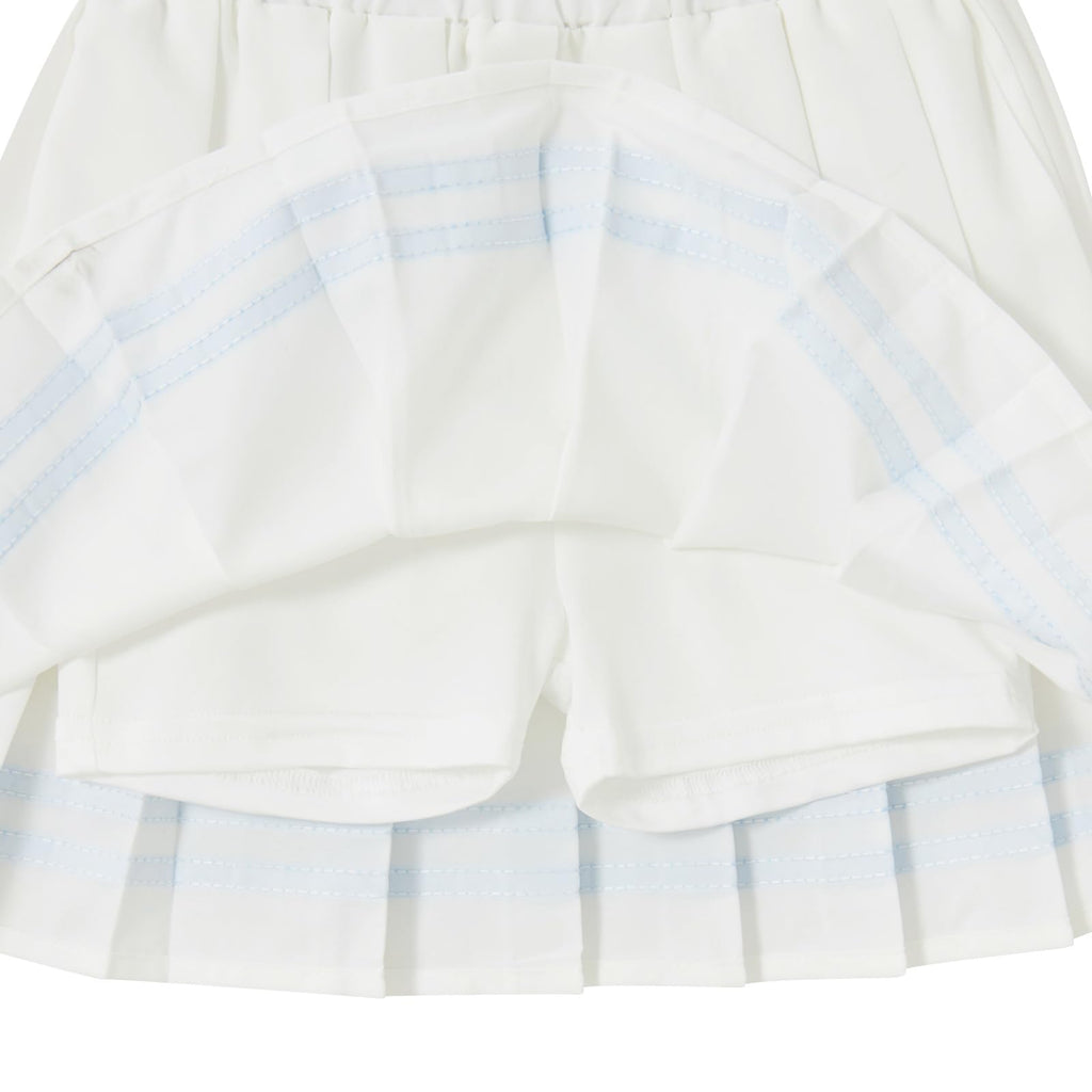 Lanbubble Tennis Dresses for Girls Polo Collar Active Dress with Built in Shorts Toddler Skirt Sets Size 3-7Y