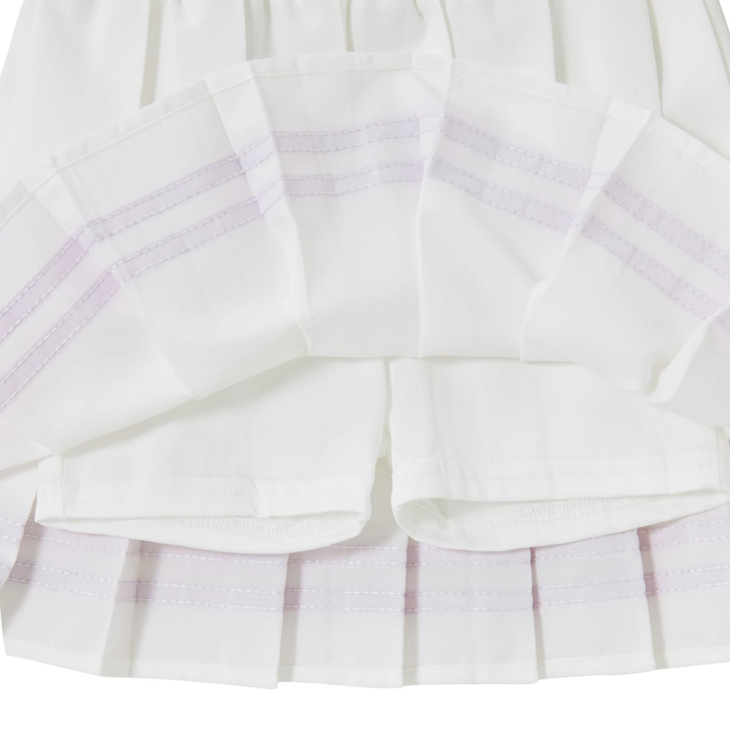 Lanbubble Tennis Dresses for Girls Polo Collar Active Dress with Built in Shorts Toddler Skirt Sets Size 3-7Y