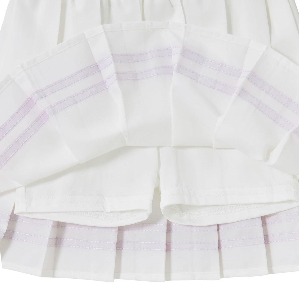 Lanbubble Tennis Dresses for Girls Polo Collar Active Dress with Built in Shorts Toddler Skirt Sets Size 3-7Y